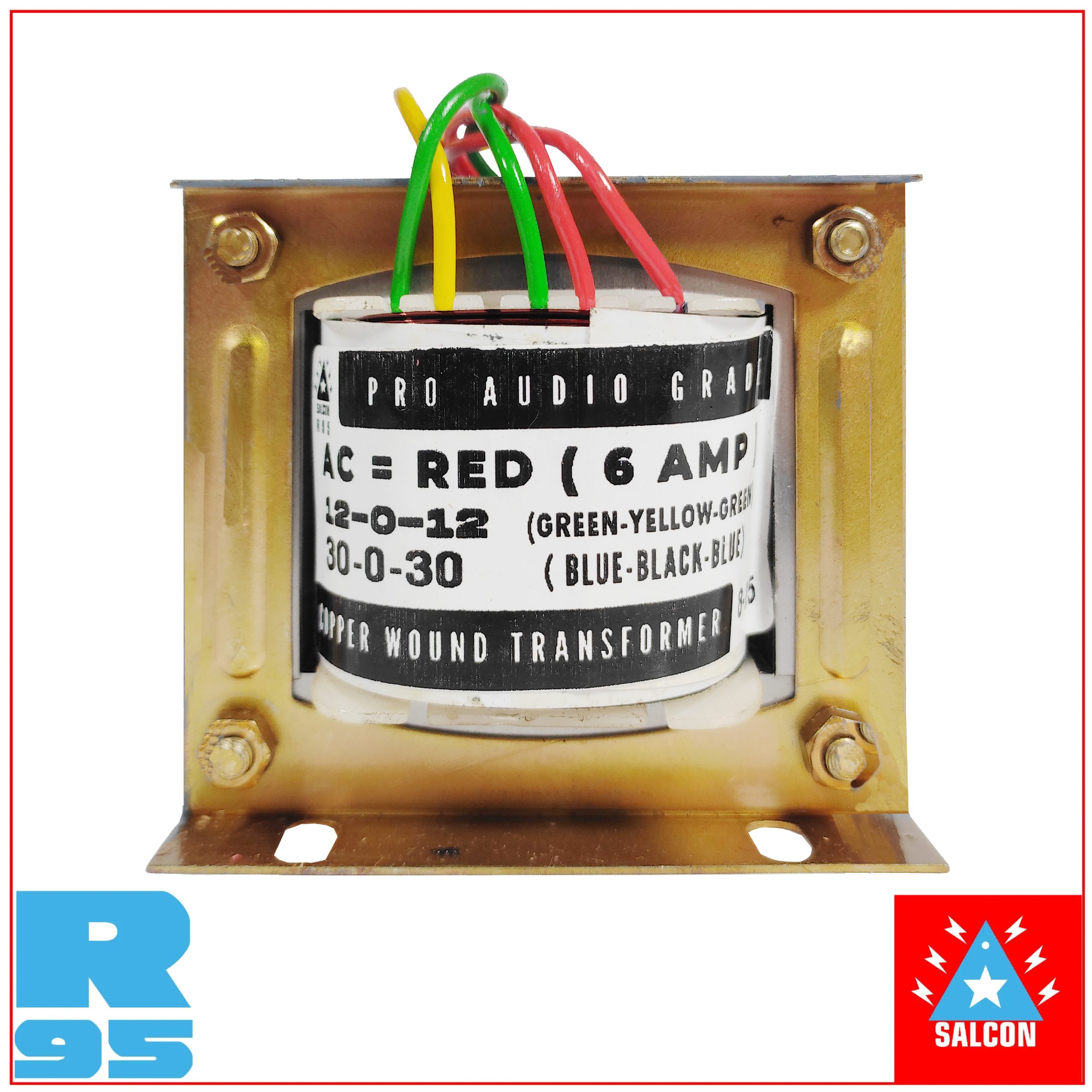 Salcon 230v AC to 30-0-30v 6Amp & 12-0-12v 1Amp Step-Down Transformer (142)