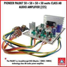PIONEER PAL007 50+50+50+50 watts CLASS AB Audio amp.  (225)