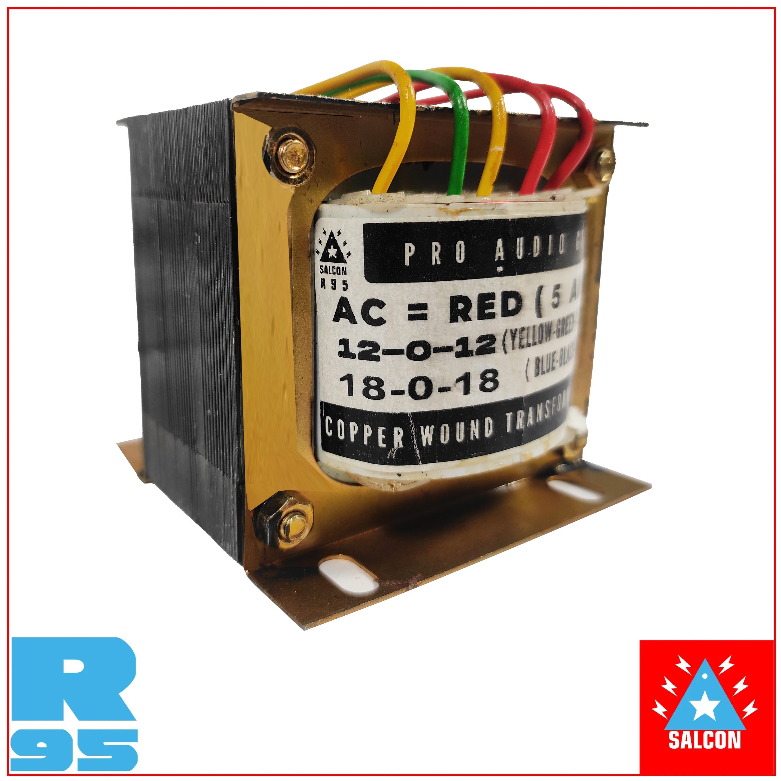 Salcon 230v AC to 18-0-18v 5Amp & 12-0-12v 1Amp Step-Down Transformer (215)