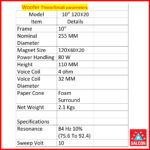 Salcon X 10" Jupiter 4 Ohm (303) - Image 2