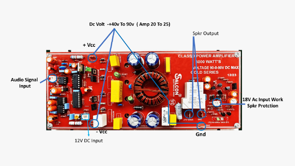 Class D 2000 Watt MONO Connection Chart 3