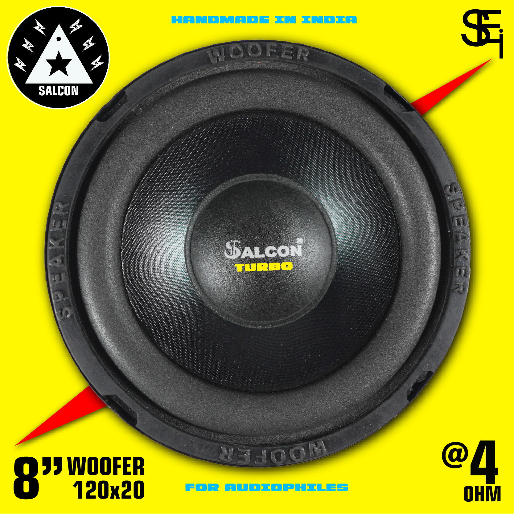 “8” Neon Force Pro Woofer- 120x20mm (90)