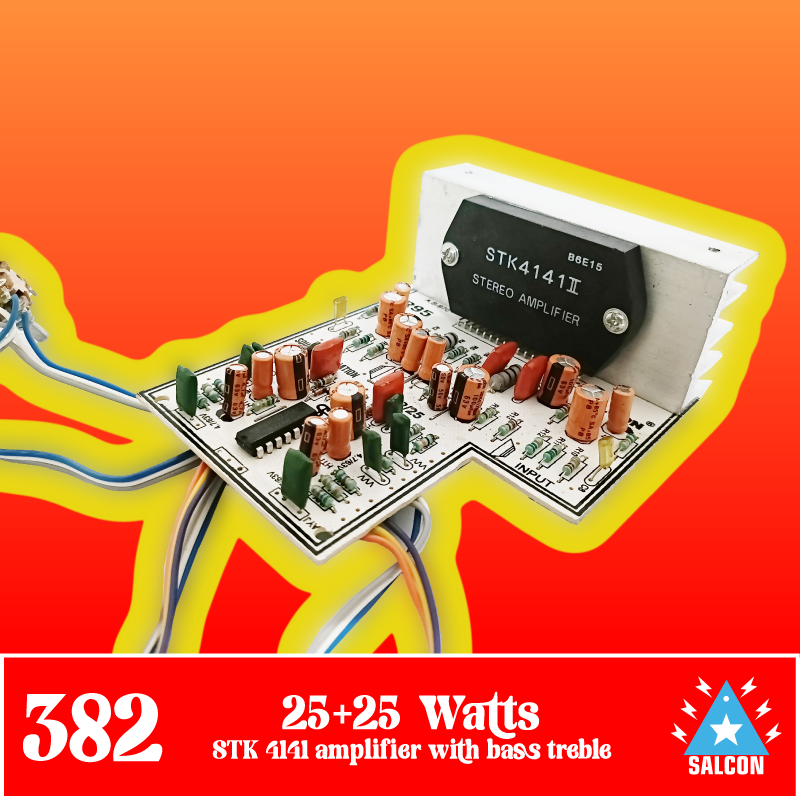 STK 4141 Amplifier With Bass Treble (382)